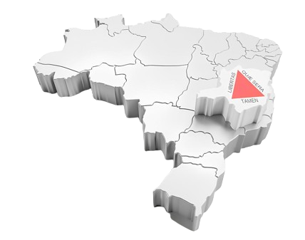 Mapa do Brasil - Uberaba MG